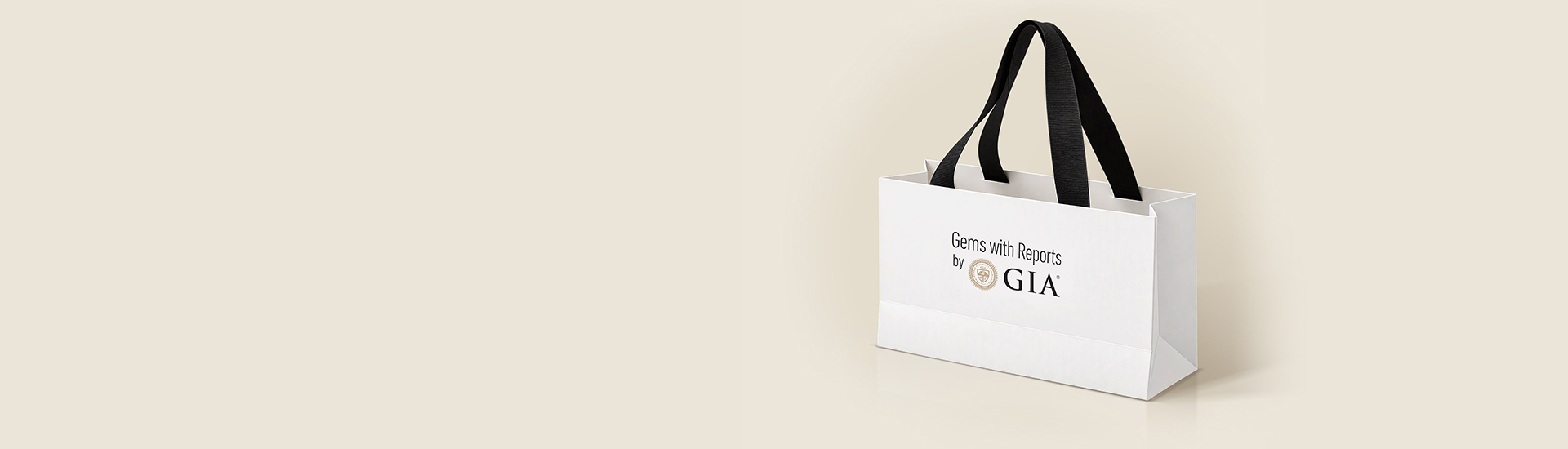gia gems with reports shopping bag