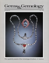 Gems & Gemology, Fall 1985, Vol. 21, No. 3 Gems & Gemology, Fall 1985, Vol. 21, No. 3