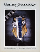 Gems & Gemology, Spring 1983, Vol. 19, No. 1 Gems & Gemology, Spring 1983, Vol. 19, No. 1