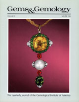 Gems & Gemology, Winter 1984, Vol. 20, No. 4 Gems & Gemology, Winter 1984, Vol. 20, No. 4
