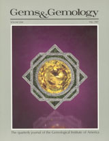 Gems & Gemology, Fall 1987, Vol. 23, No. 3 Gems & Gemology, Fall 1987, Vol. 23, No. 3