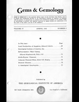 Gems & Gemology, Spring 1943, Vol. 4, No. 5 Gems & Gemology, Spring 1943, Vol. 4, No. 5