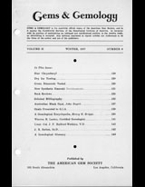 Gems & Gemology, Winter 1937, Vol. 2, No. 8 Gems & Gemology, Winter 1937, Vol. 2, No. 8