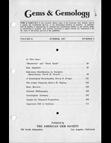 Gems & Gemology, Summer 1937, Vol. 2, No. 6 Gems & Gemology, Summer 1937, Vol. 2, No. 6