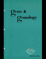 Gems & Gemology, Winter 1968, Vol. 12, No. 12 Gems & Gemology, Winter 1968, Vol. 12, No. 12