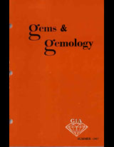 Gems & Gemology, Summer 1967, Vol. 12, No. 6 Gems & Gemology, Summer 1967, Vol. 12, No. 6