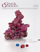 Gems & Gemology, Fall 2012, Vol. 48, No. 3 Gems & Gemology, Fall 2012, Vol. 48, No. 3