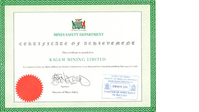 Safety Certificate Safety Certificate