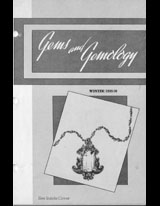Gems & Gemology, Winter 1949, Vol. 6, No. 8 Gems & Gemology, Winter 1949, Vol. 6, No. 8