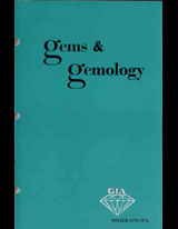Gems & Gemology, Winter 1975, Vol. 15, No. 4 Gems & Gemology, Winter 1975, Vol. 15, No. 4