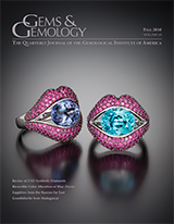 Gems & Gemology, Fall 2016, Vol. 52, No. 3 Gems & Gemology, Fall 2016, Vol. 52, No. 3