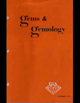Gems & Gemology, Summer 1971, Vol. 13, No. 10 Gems & Gemology, Summer 1971, Vol. 13, No. 10