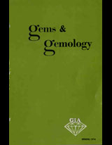 Gems & Gemology, Spring 1974, Vol. 14, No. 9 Gems & Gemology, Spring 1974, Vol. 14, No. 9
