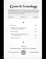 Gems & Gemology, Winter 1941, Vol. 3, No. 12 Gems & Gemology, Winter 1941, Vol. 3, No. 12