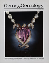 Gems & Gemology, Summer 1987, Vol. 23, No. 2 Gems & Gemology, Summer 1987, Vol. 23, No. 2