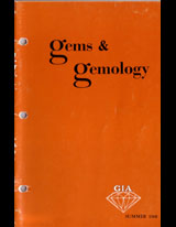 Gems & Gemology, Summer 1968, Vol. 12, No. 10 Gems & Gemology, Summer 1968, Vol. 12, No. 10