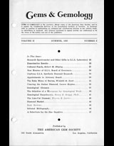 Gems & Gemology, Spring 1934, Vol. 2, No. 2 Gems & Gemology, Spring 1934, Vol. 2, No. 2