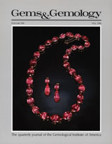 Gems & Gemology, Fall 1986, Volume 22, No. 3 Gems & Gemology, Fall 1986, Volume 22, No. 3