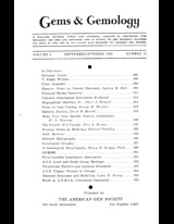 Gems & Gemology, Fall 1935, Vol. 1, No. 11 Gems & Gemology, Fall 1935, Vol. 1, No. 11