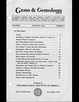 Gems & Gemology, Spring 1934, Vol. 1, No. 2 Gems & Gemology, Spring 1934, Vol. 1, No. 2