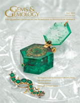 Gems & Gemology, Fall 2013, Vol. 49, No. 3 Gems & Gemology, Fall 2013, Vol. 49, No. 3