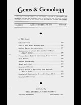 Gems & Gemology, Winter 1935, Vol. 1, No. 7 Gems & Gemology, Winter 1935, Vol. 1, No. 7