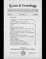 Gems & Gemology, Summer 1934, Vol. 1, No. 3 Gems & Gemology, Summer 1934, Vol. 1, No. 3