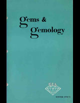 Gems & Gemology, Winter 1970, Vol. 13, No. 8 Gems & Gemology, Winter 1970, Vol. 13, No. 8
