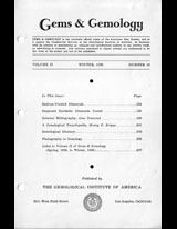 Gems & Gemology, Winter 1938, Vol. 2, No. 12 Gems & Gemology, Winter 1938, Vol. 2, No. 12