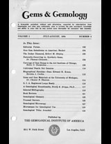 Gems & Gemology, Summer 1934, Vol. 1, No. 4 Gems & Gemology, Summer 1934, Vol. 1, No. 4