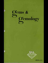 Gems & Gemology, Spring 1971, Vol. 13, No. 9 Gems & Gemology, Spring 1971, Vol. 13, No. 9