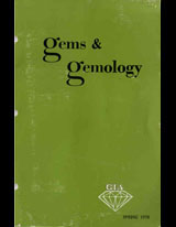 Gems & Gemology, Spring 1970, Vol. 13, No. 5 Gems & Gemology, Spring 1970, Vol. 13, No. 5