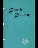 Gems & Gemology, Winter 1973, Vol. 14, No. 8 Gems & Gemology, Winter 1973, Vol. 14, No. 8