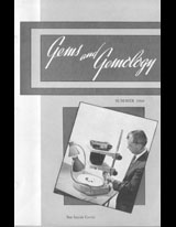Gems & Gemology, Summer 1960, Vol. 10, No. 2 Gems & Gemology, Summer 1960, Vol. 10, No. 2