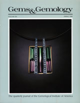 Gems & Gemology, Spring 1985, Vol. 21, No. 1 Gems & Gemology, Spring 1985, Vol. 21, No. 1