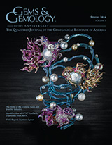 Gems & Gemology, Spring 2014, Vol. 50, No. 1 Gems & Gemology, Spring 2014, Vol. 50, No. 1