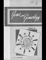 Gems & Gemology, Spring 1954, Vol. 8, No. 1 Gems & Gemology, Spring 1954, Vol. 8, No. 1