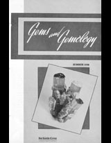 Gems & Gemology, Summer 1958, Vol. 9, No. 6 Gems & Gemology, Summer 1958, Vol. 9, No. 6
