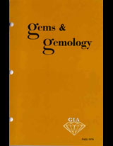 Gems & Gemology, Fall 1978, Vol. 16, No. 3 Gems & Gemology, Fall 1978, Vol. 16, No. 3
