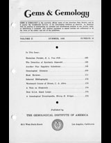Gems & Gemology, Summer 1938, Vol. 2, No. 10 Gems & Gemology, Summer 1938, Vol. 2, No. 10