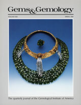 Gems & Gemology, Spring 1987, Vol. 23, No. 1 Gems & Gemology, Spring 1987, Vol. 23, No. 1