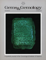 Gems & Gemology, Summer 1981, Vol. 17, No. 2 Gems & Gemology, Summer 1981, Vol. 17, No. 2