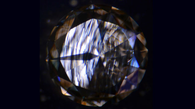 Undisclosed Large CVD Synthetic Diamond Double Refraction