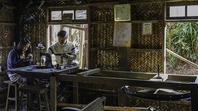 Foot-powered lapidary machine