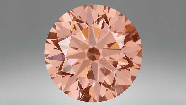 Peach colored diamonds sale