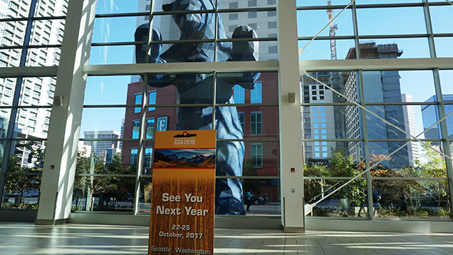 Sign of the 2017 GSA annual meeting in Denver Convention Center