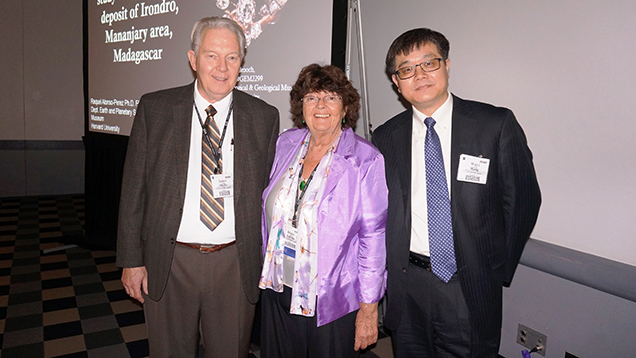 A group photo of the three organizers of the GIA technical sessions