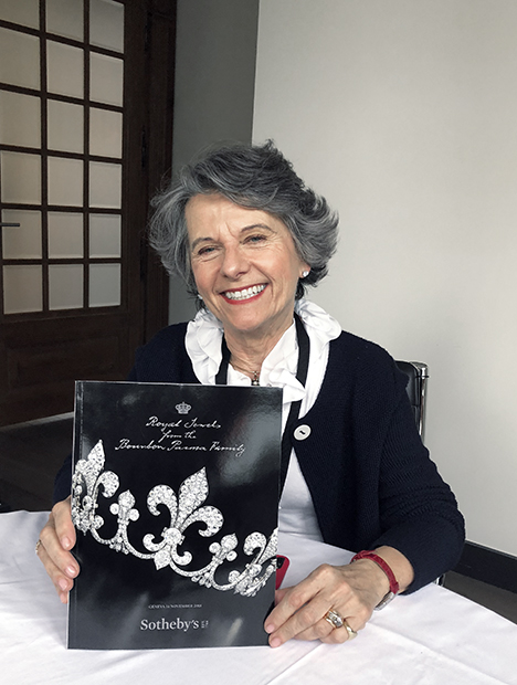 Daniela Mascetti and the <em>Royal Jewels from the Bourbon-Parma Family</em> catalog