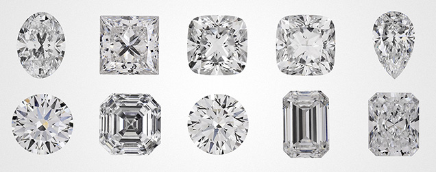 These fairly large CVD-grown diamonds have high color and clarity grades.