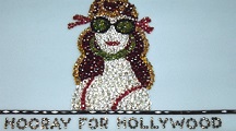 Starlet in sunglasses above title “Hooray for Hollywood